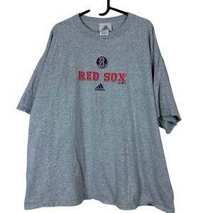 Adidas Men’s T-Shirt 2XL Y2K Boston Red Sox MLB Nostalgic Sportswear Retro Indie
